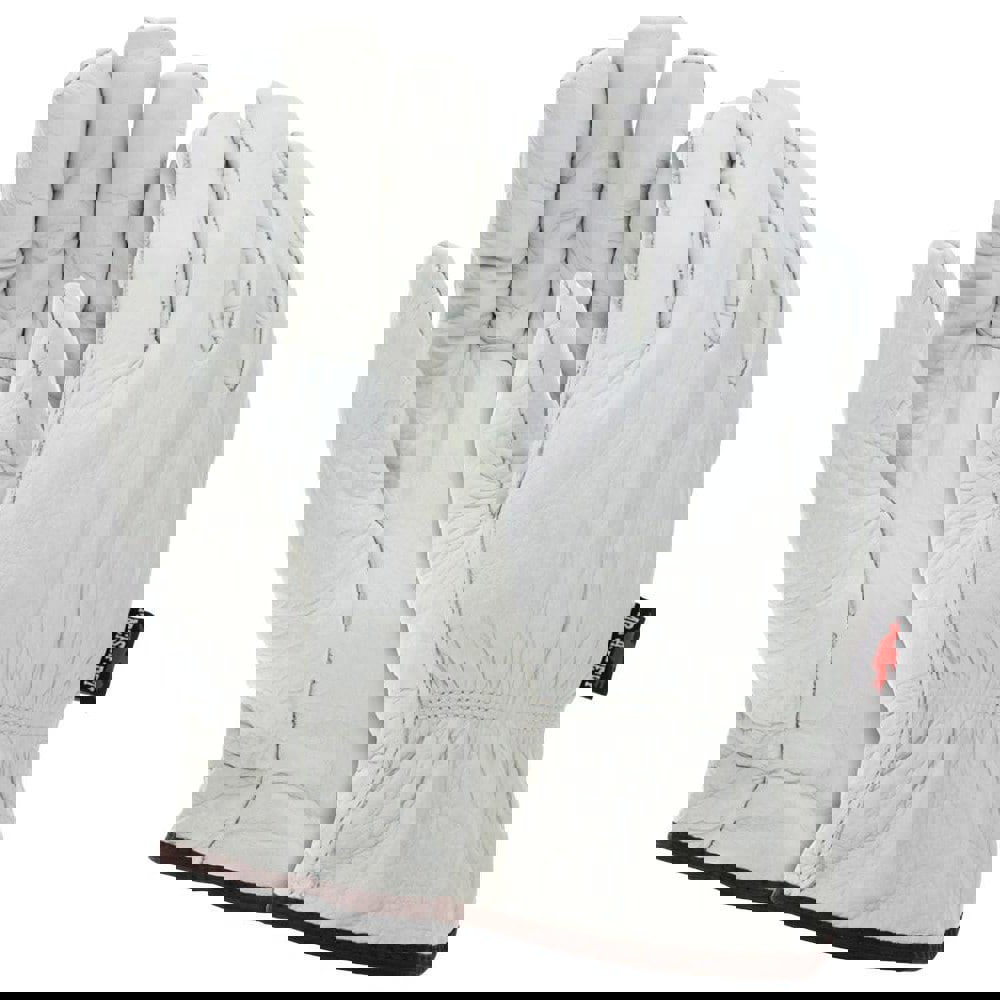 Gloves: Size M, Fleece-Lined, Cowhide